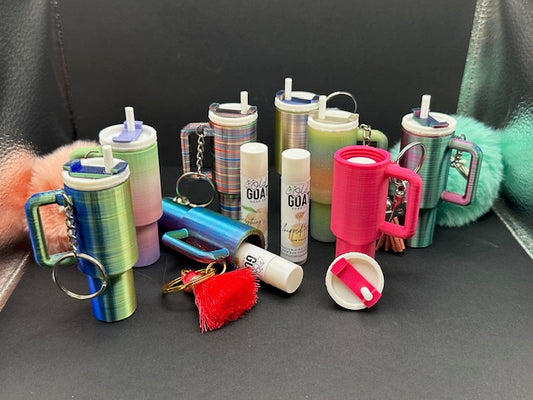 Tumbler Keychain w/ OGSC Small Batch Lip Balm